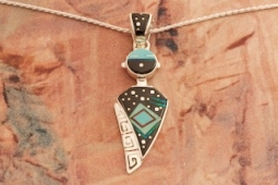 Calvin Begay Night Sky Sterling Silver Kachina Pendant